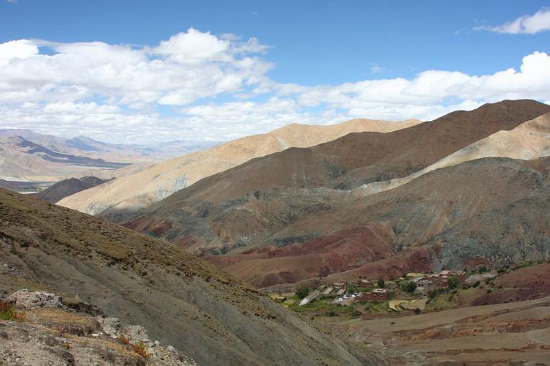 138 From the Chak La Pass at 14,700', one sees the Ngor Monastery in a short distance.jpg